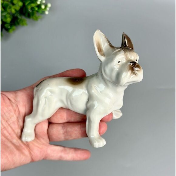 Ceramic Standing French Bulldog Dog Figurine Vintage made in Japan - Picture 2 of 11